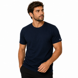 Camisa Básica Azul Marinho Lisa - Euredon