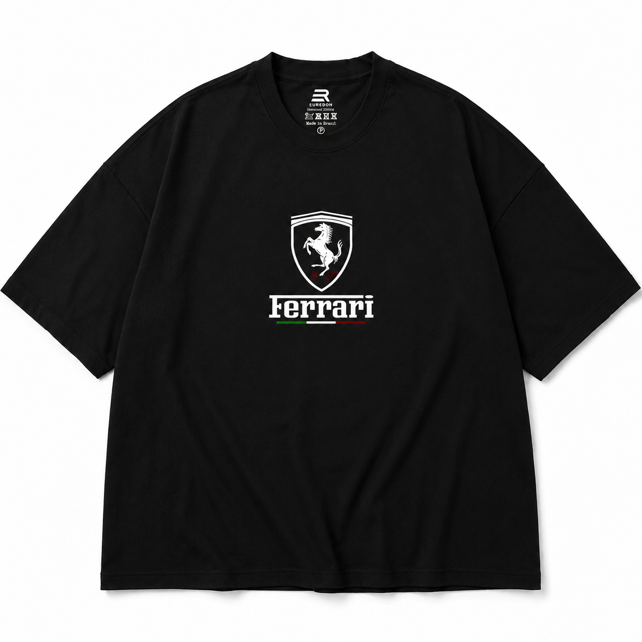Camiseta Oversized Enzo Ferrari Signature - Euredon