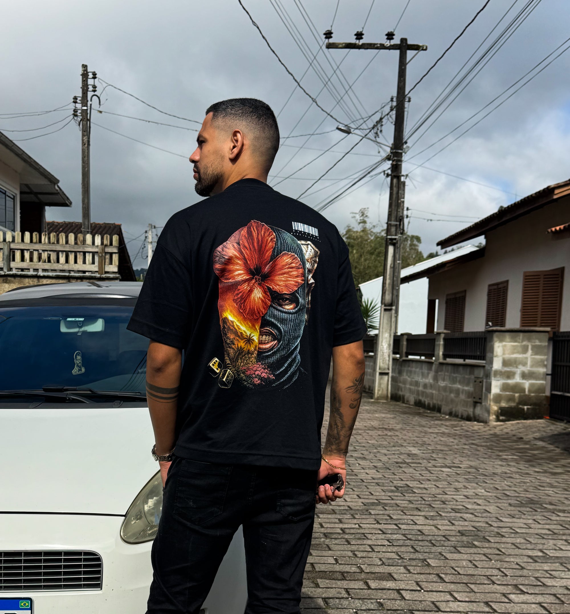 Camiseta Oversized BAD Flower