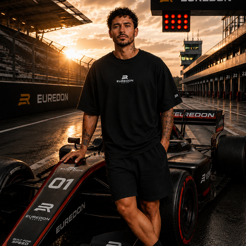 Camiseta Oversized Racing Built For Speed - Euredon