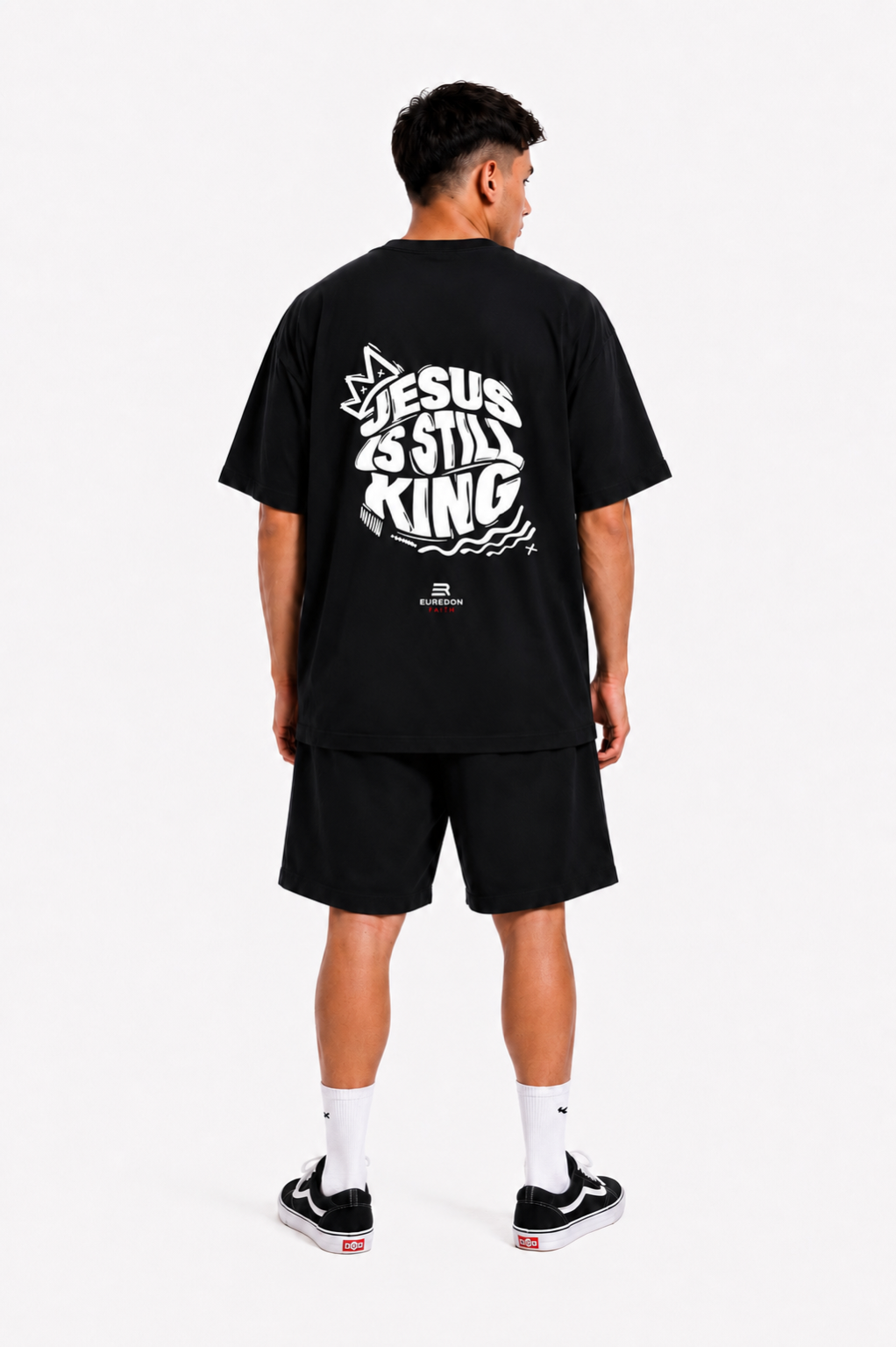 Camiseta Oversized Jesus is Still King - Euredon Faith