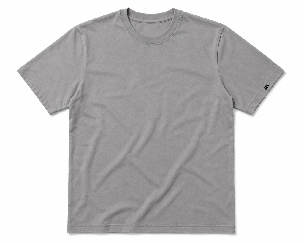 Camisa Básica Cinza Lisa - Euredon