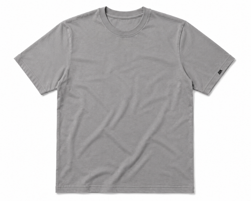 Camisa Básica Cinza Lisa - Euredon
