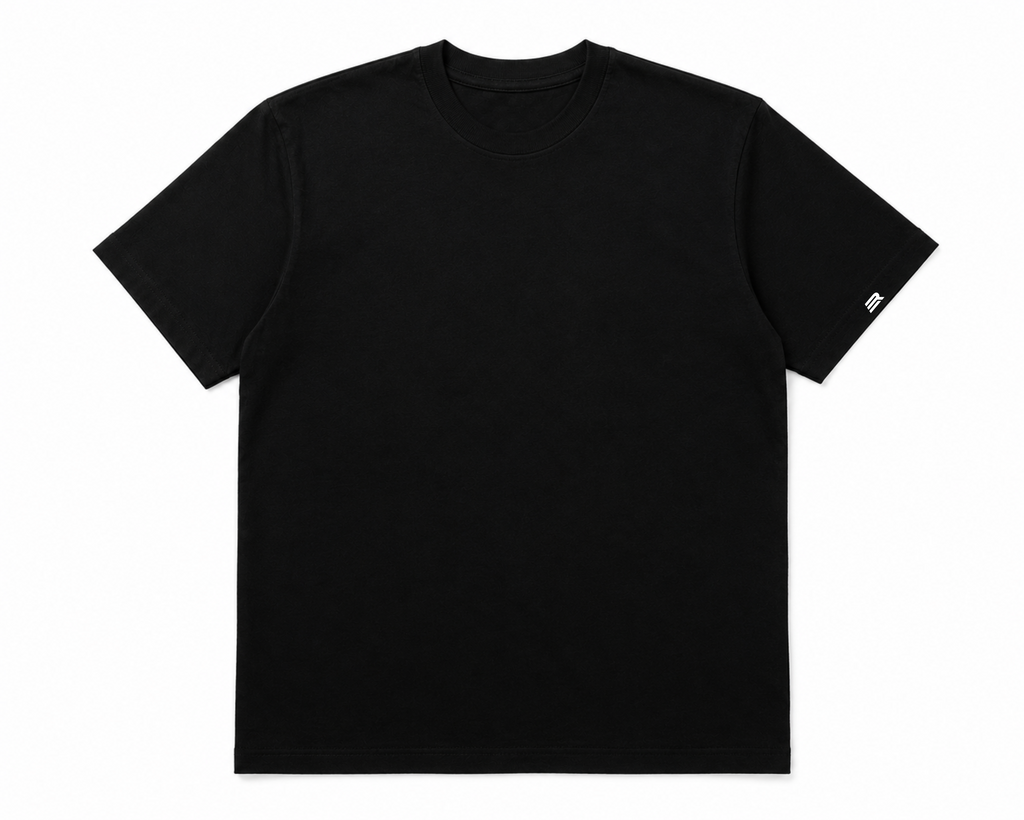Camisa Básica Preta Lisa - Euredon