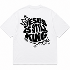 Camiseta Oversized Jesus is Still King - Euredon Faith