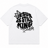 Camiseta Oversized Jesus is Still King - Euredon Faith