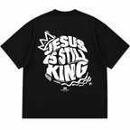 Camiseta Oversized Jesus is Still King - Euredon Faith