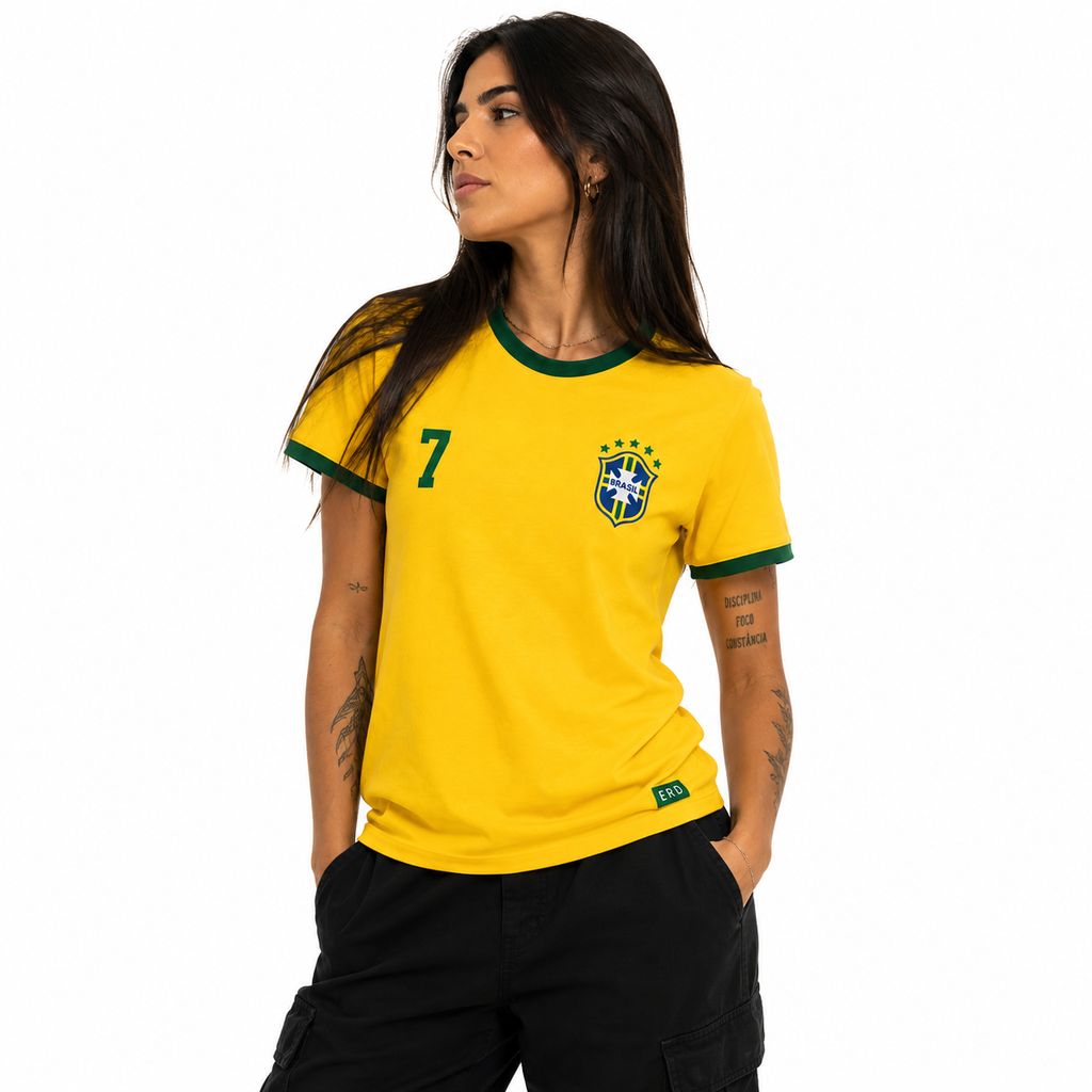 Camisa Seleção Brasileira Amarela - Euredon