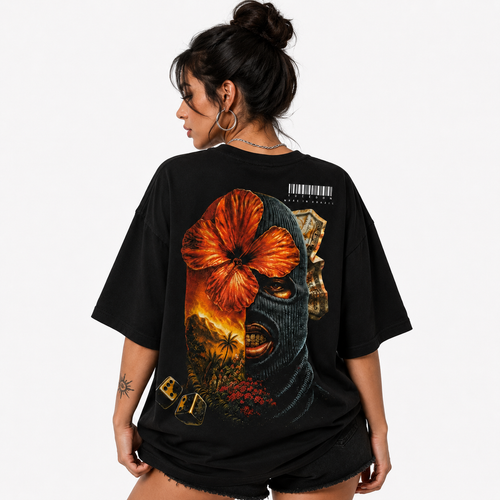 Camiseta Oversized BAD Flower