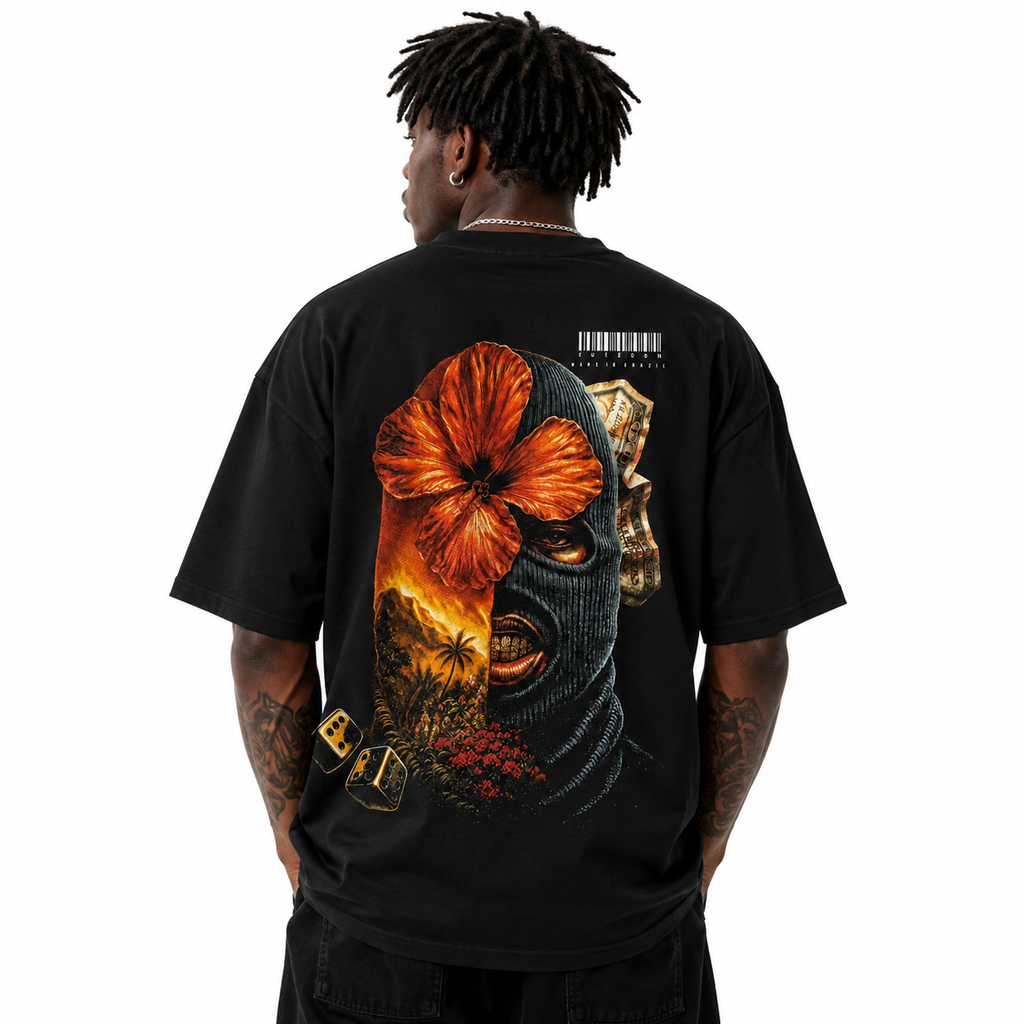 Camiseta Oversized BAD Flower