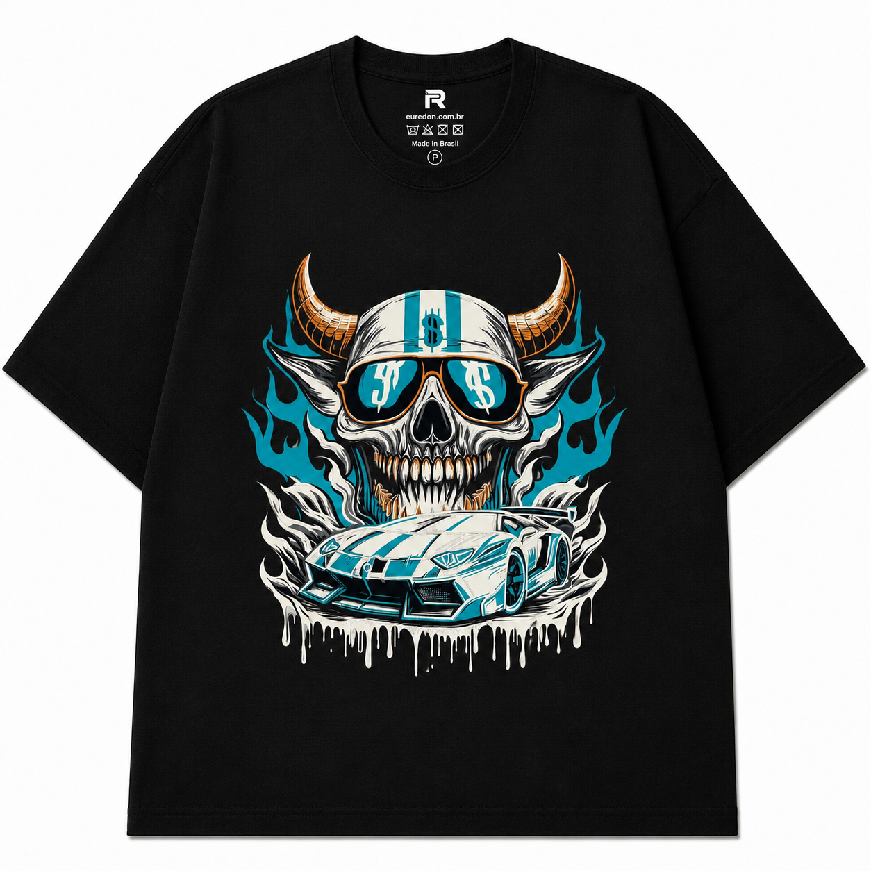 Camiseta Oversized Blue Reaper