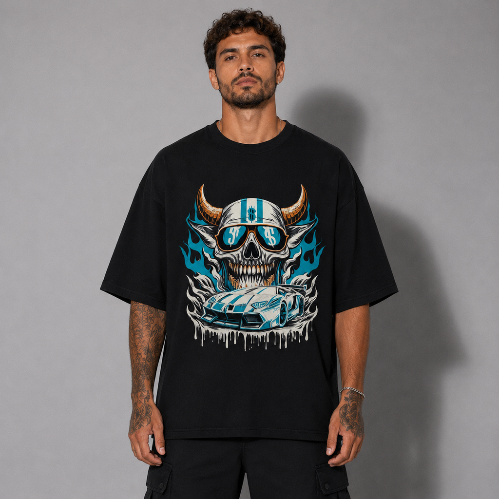 Camiseta Oversized Blue Reaper