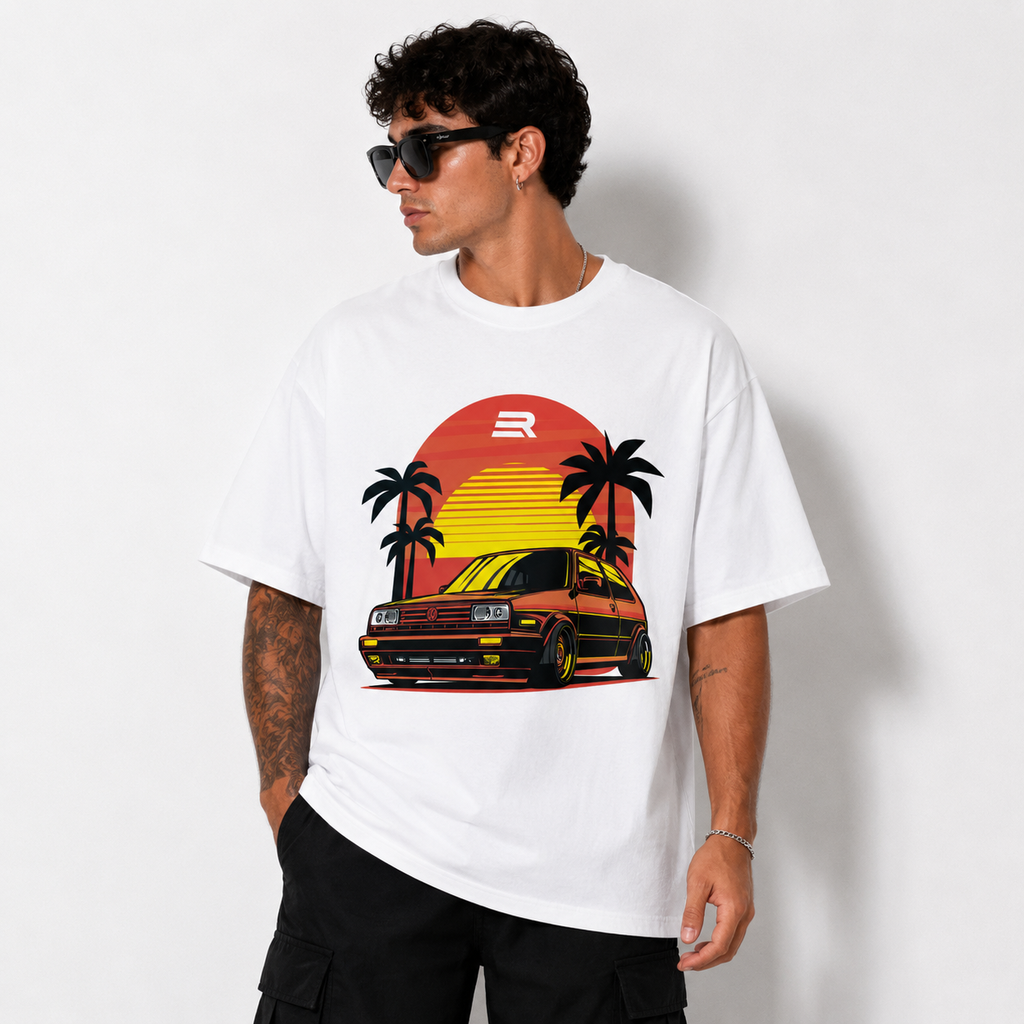 Camiseta Oversized Golf MK1 Sunset Cruise