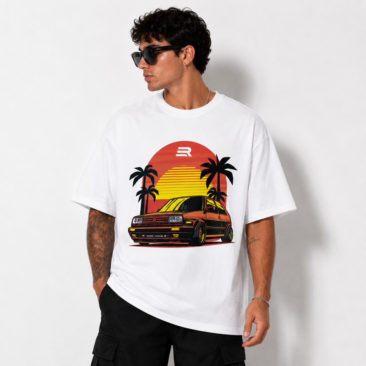 Camiseta Oversized Golf MK1 Sunset Cruise