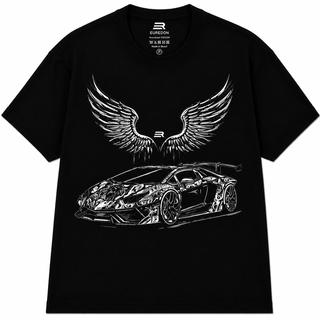 Camiseta Oversized Lambo Winged Bull
