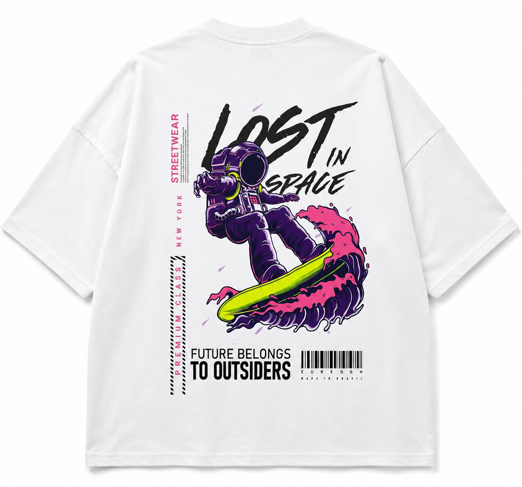 Camiseta Oversized Lost In Space