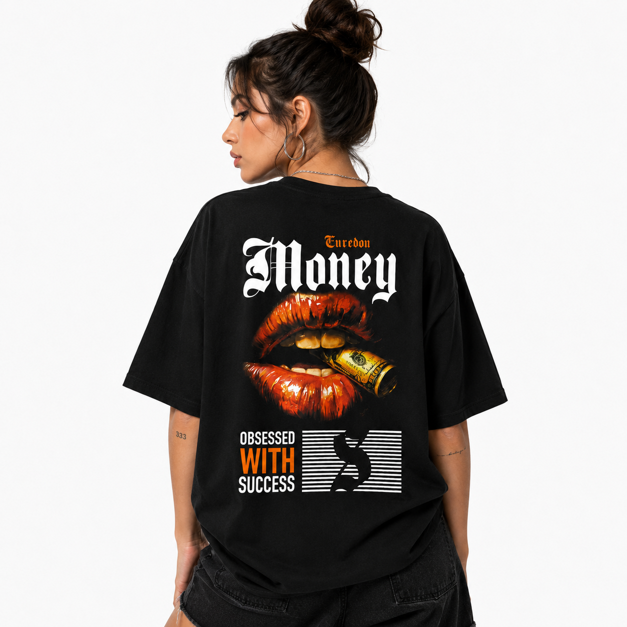 Camiseta Oversized Money Whith Success