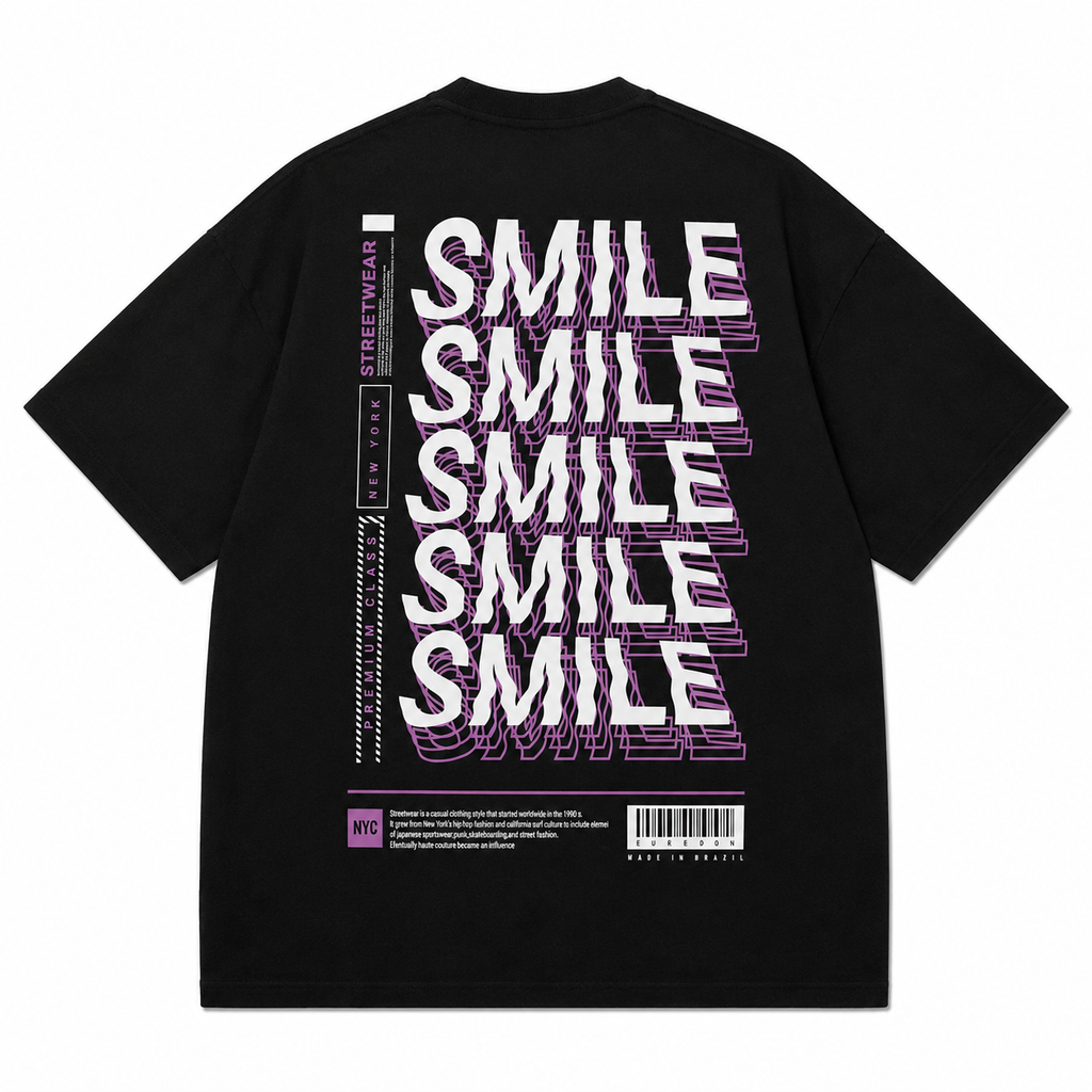 Camiseta Oversized Smile