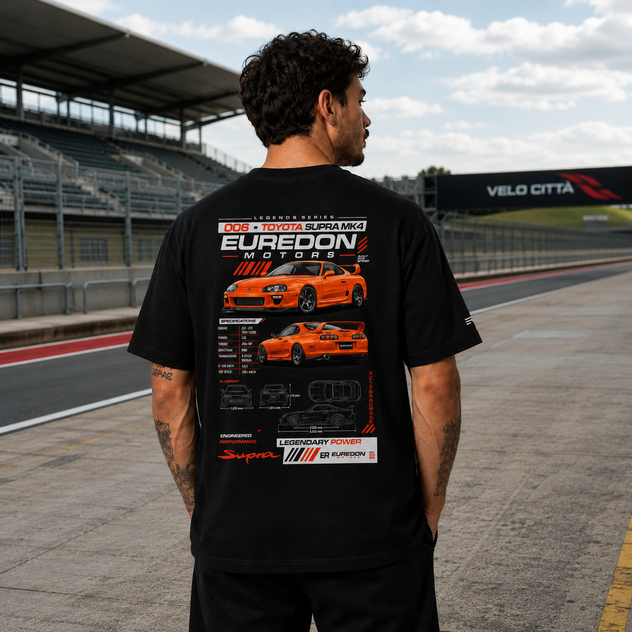 Camiseta Oversized Toyota Supra MK4 - Euredon Motors