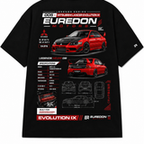 Camiseta Oversized Mitsubishi Lancer Evolution IX - Euredon Motors