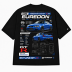 Camiseta Oversized Nissan Skyline GT-R R34 - Euredon Motors