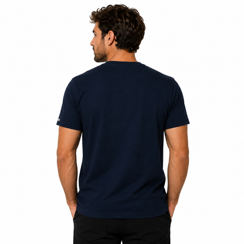 Camisa Básica Azul Marinho Lisa - Euredon