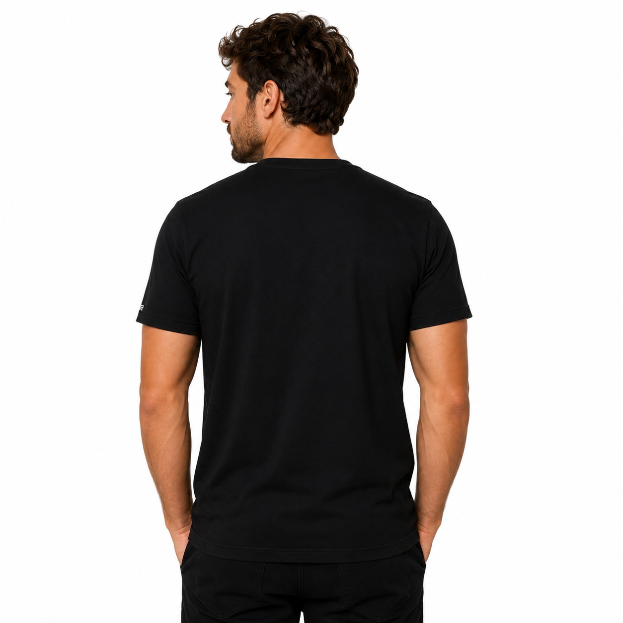 Camisa Básica Preta Lisa - Euredon