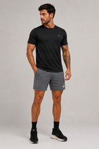 Short Esportivo Dry Fit Cinza 2 em 1 - Euredon
