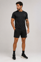 Short Esportivo Dry Fit Preto 2 em 1 - Euredon