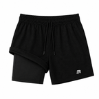 Short Esportivo Dry Fit Preto 2 em 1 - Euredon