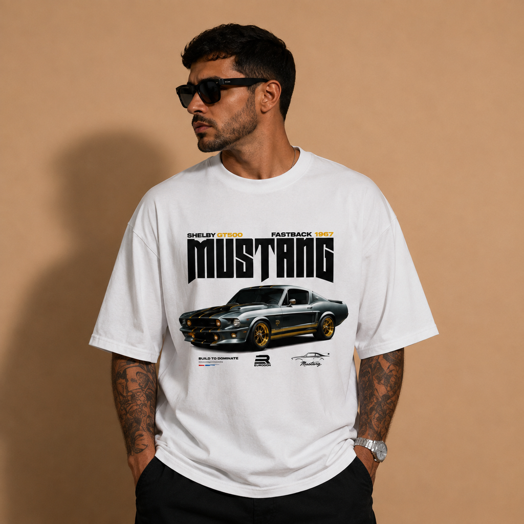 Camiseta Oversized Mustang Shelby GT500 - Limited Edition