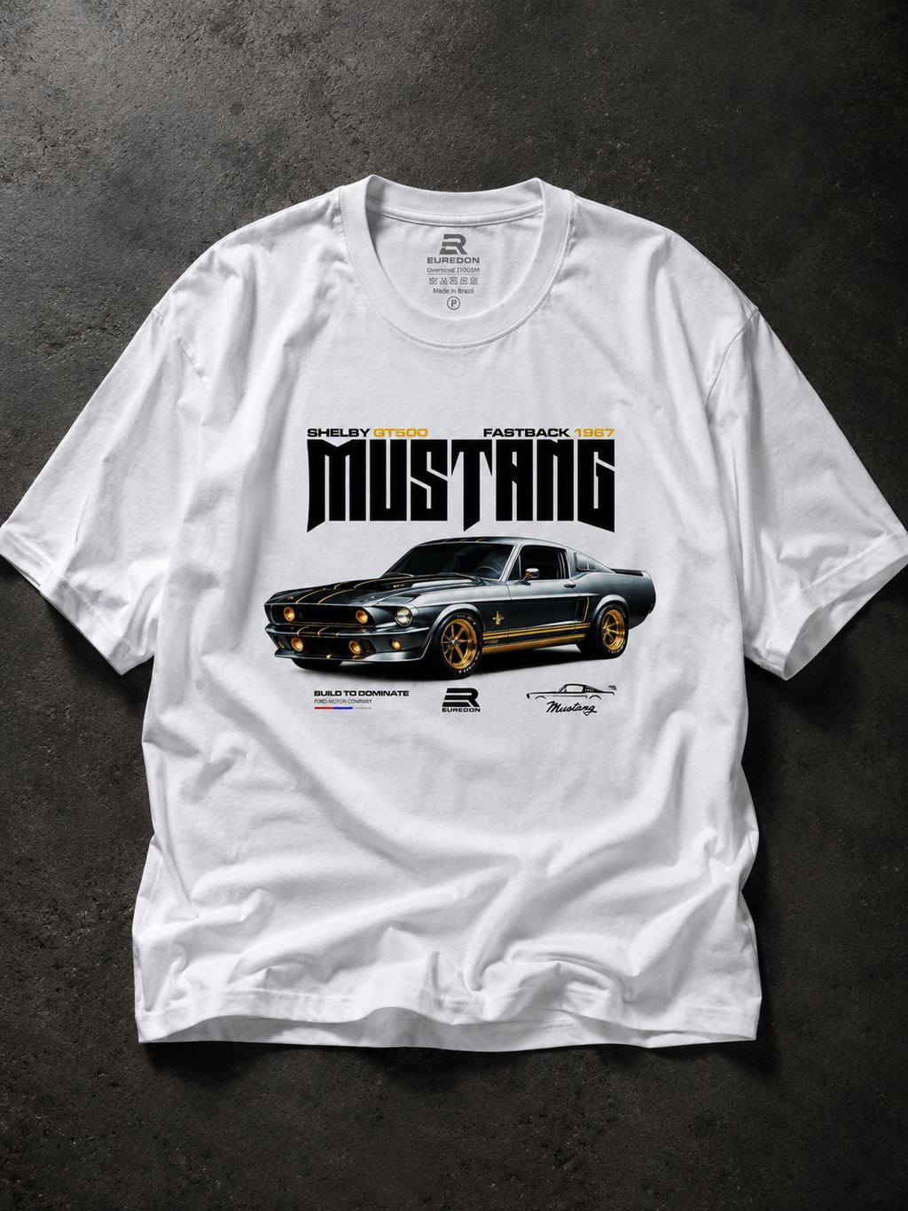Camiseta Oversized Mustang Shelby GT500 - Limited Edition