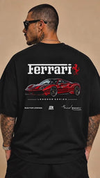 Camiseta Oversized Enzo Ferrari Signature - Euredon